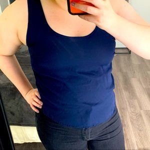 Navy Blue Blouse Tank Top Size Small